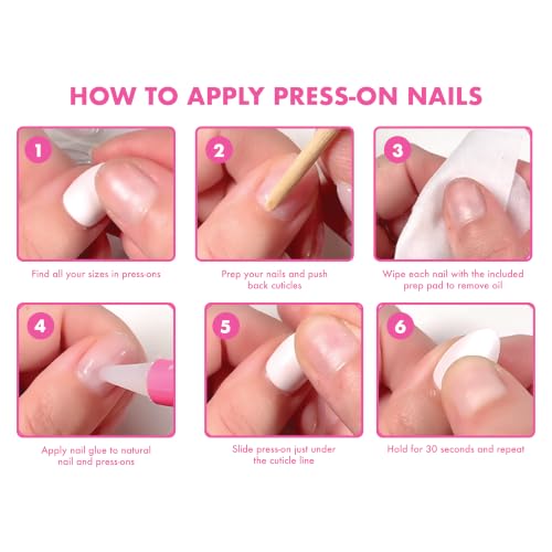 Olive & June Instant Mani Press-On Nails | Iridescent Pink, Oval, Medium