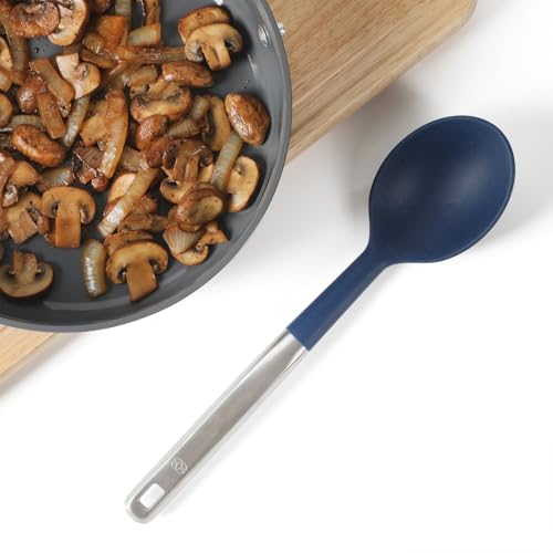 Calphalon Silicone-Tipped Cooking Spoon - High-Heat Resistant Stainless Steel