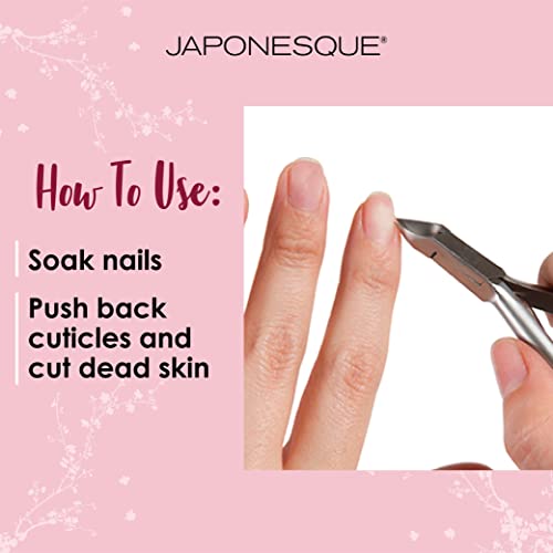 JAPONESQUE Ultra-Sharp Cuticle Nipper with Anti-Slip Grip