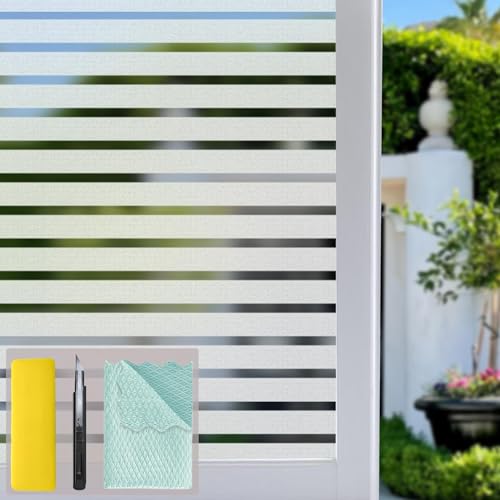 Niviy Frosted Window Film - Privacy Static Cling Vinyl, 11.8" x 118"
