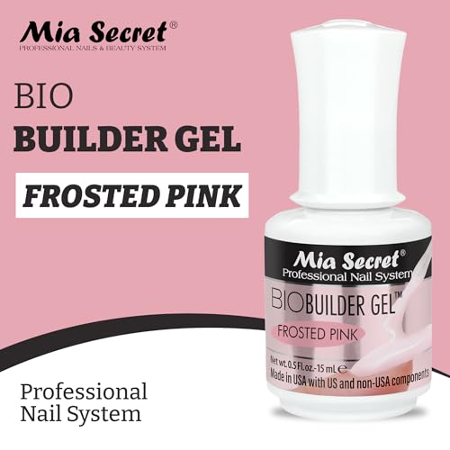 Mia Secret Frosted Pink BioBuilder Gel - Nail Extension Structuring Gel