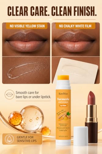 Turmeric & Lemon Lip Balm Duo for Dark Lips - 2 x 5g