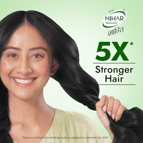 Nihar Naturals Shanti Badam Amla Hair Oil - 300ml for Silky Hair