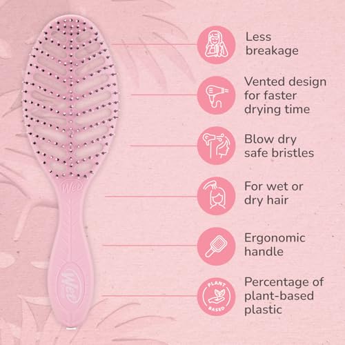 Wet Brush Go Green Speed Dry Hair Brush - Vented Design for Quick Drying