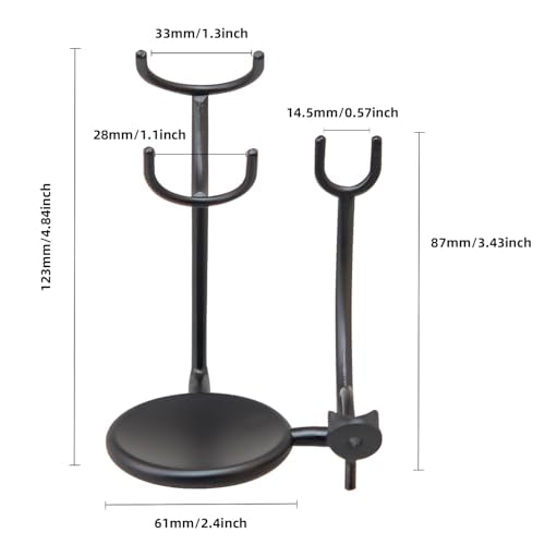 Grandslam Black Razor and Brush Stand Set with Shaving Bowl