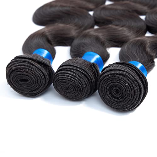 Cranberry 12 Inch Body Wave Virgin Human Hair Bundles - Unprocessed Black