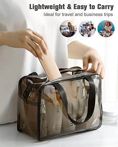 FERYES Large Travel Makeup Brush Holder Khaki - Magnetic Silicone Organizer for Face Brushes
