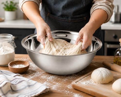 YBM HOME Stainless Steel Mixing Bowl - 0.5 Quart, Durable & Stackable