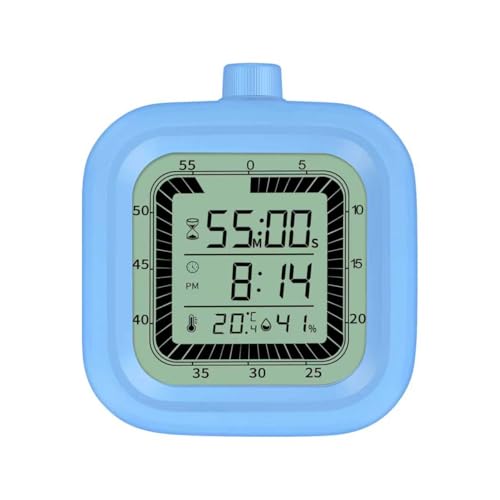 VLEJEARI 4-in-1 Visual Timer with Alarm & Temperature Monitor