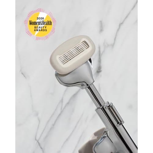 SKAURA ONE Luxury Body Shaving Kit ? Patented Razor System with Zinc Alloy Metal Handle, Elegant Stand, Precision Refill Blades & Protective Travel Case for an Elevated Full-Body Grooming Ritual