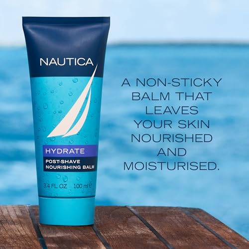 Nautica Aftershave Balm for Men - Hydrating & Soothing, 3.3 fl oz