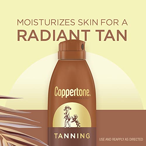 Coppertone Tanning Sunscreen Spray SPF 15 - 3 Pack, 5.5 oz Each