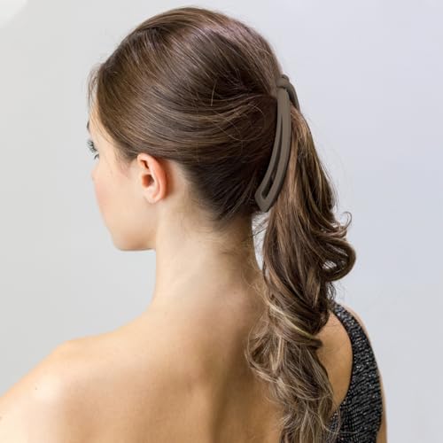 6PCS Matte Banana Hair Clips for Strong Hold Ponytails