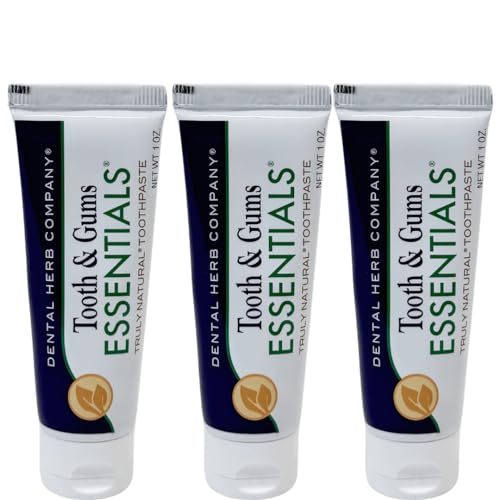 Natural Fluoride-Free Toothpaste Travel Size - 3 x 1oz Tubes