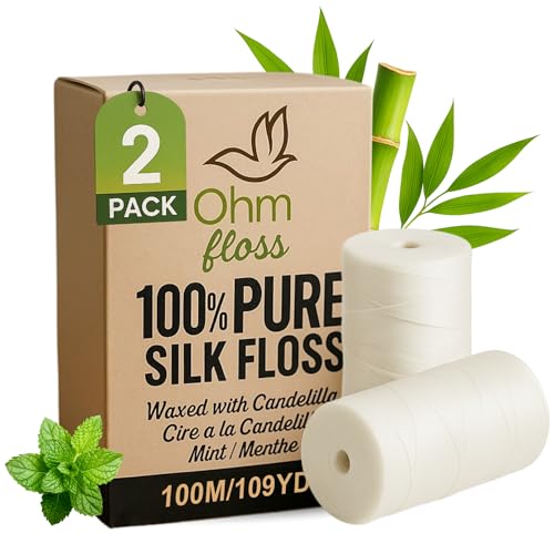 Ohm Earth Natural Silk Dental Floss Refill - 2 Pack, 110 Yards Total