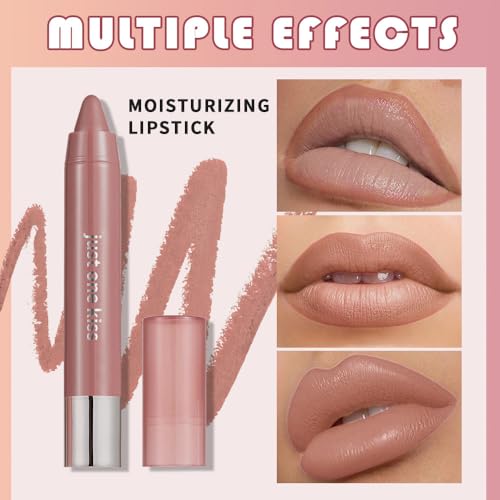 Hydrating Warm Nude Lip Crayon - Creamy Moisturizing Stick