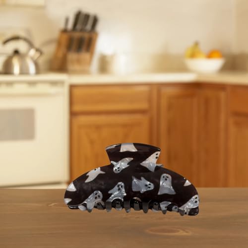 WULIUFLY Halloween Ghost Hair Claw Clips for Women & Girls - Black, Color-8
