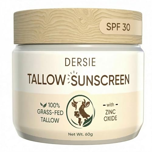 Dersie Tallow Sunscreen SPF 30 – Mineral UV Defense with Zinc Oxide