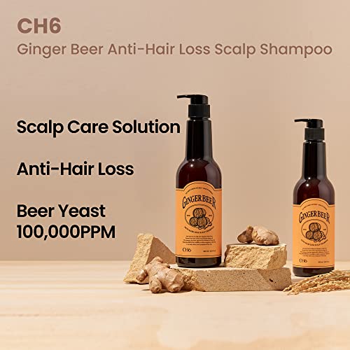 Ginger Beer Shampoo for Hair Loss & Scalp Care - 16.9 fl oz