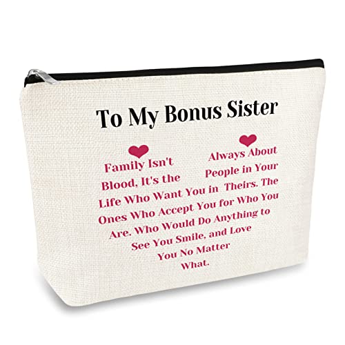 Mikela Bonus Sister Gifts Makeup Bag - Unbiological Sister Gift - Variation 147_NO1
