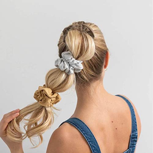 EOLUCC Green Hair Scrunchies 10 Pack for Bridesmaids Bridal Bachelorette Gifts