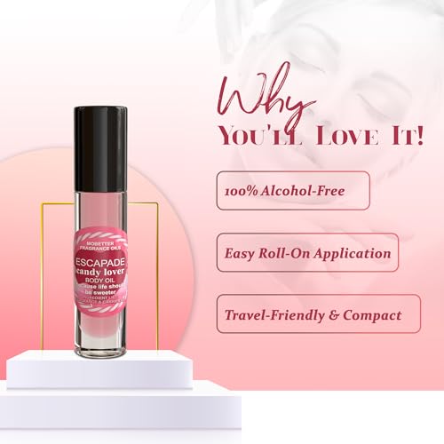 Escapade Candy Lover Perfume Oil - 10ml Roll-On by Mobetter Fragrance Oils