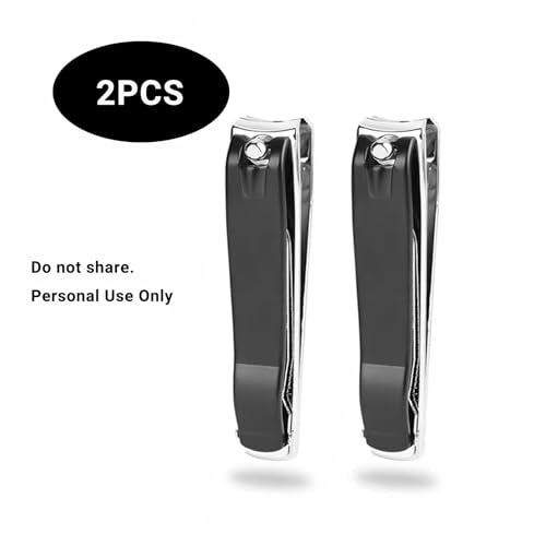 Stainless Steel Nail Clippers Set - Fingernail & Toenail Cutters with File