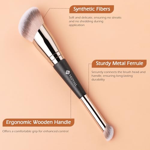TEOYALL Dual-Ended Foundation & Concealer Brush - Two Sizes