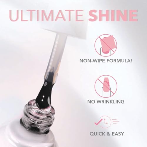 KIARA SKY Gelly Tip Top Coat GE04 - Long-Lasting Nail Gel Sealer 15ml