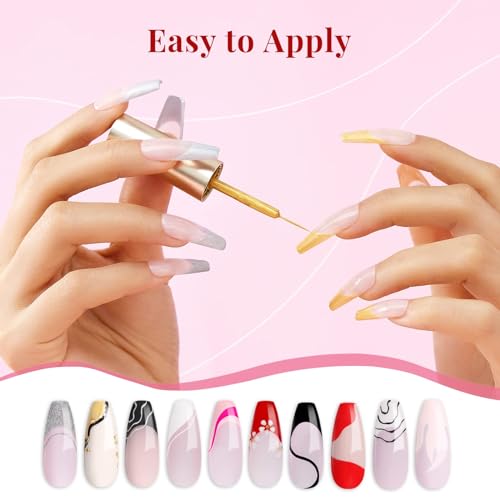Beetles Gel Polish Nail Art Liner Set B-Glitter-6 - 6 Colors
