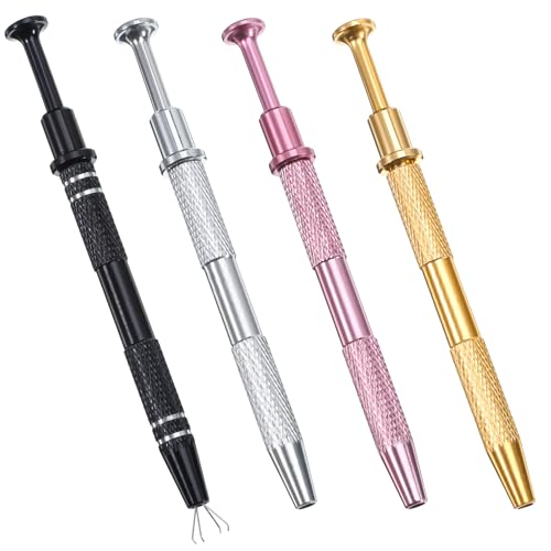 4-Pack Piercing Ball Grabber Tool Set - Stainless Steel Claw Tweezers