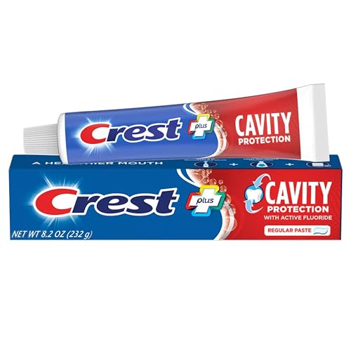 Crest Fluoride Anticavity Toothpaste Regular 8.2 oz, Pack of 5