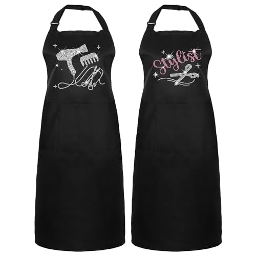 Auidy 6TXD Waterproof Hair Stylist Apron - 2 Pockets, Adjustable