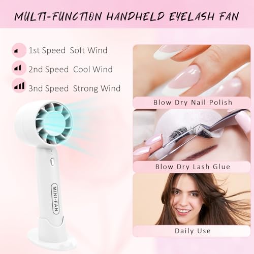 EMEDA Lash Shampoo Cleaning Kit with Mini Fan & Brushes