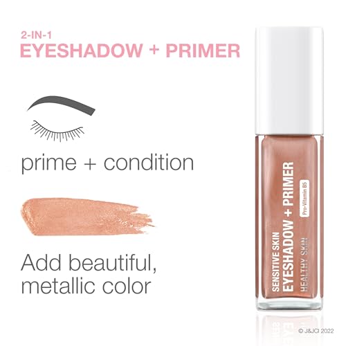 Neutrogena Sensitive Skin Eyeshadow + Primer - Rose Gold, 0.22 oz