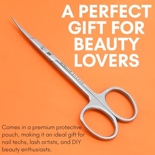 Stellar Shears Cuticle Scissors SS-CSS-07 - Precision Stainless Steel Blades for Nail & Eyebrow Trimming