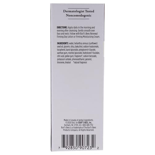 Burt's Bees Renewal Intensive Firming Serum with Bakuchiol - 1oz