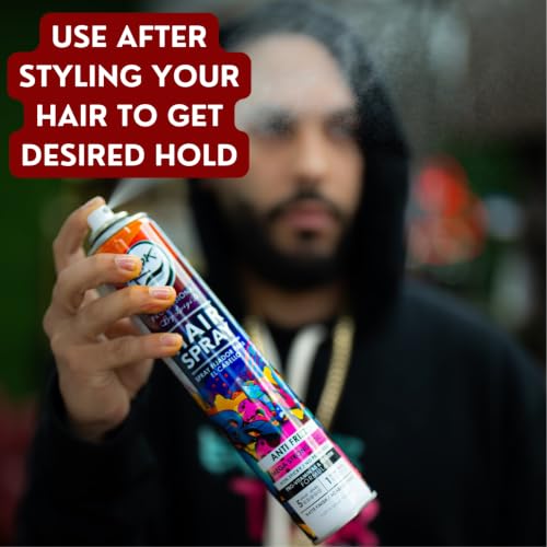 Rolda Urban Hair Spray 13.5 oz - Strong Hold, Matte Finish, Frizz Control for Men