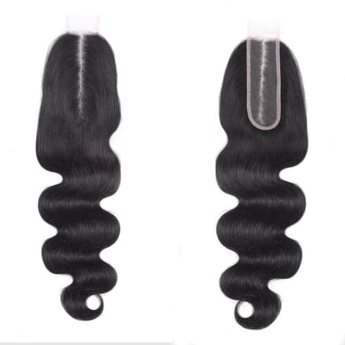 14 Inch Body Wave Lace Closure - 100% Virgin Human Hair, Pre-Plucked, Transparent Lace Frontal