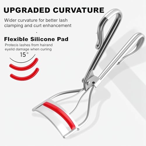 24-Pack Red Silicone Eyelash Curler Refills for Revlon