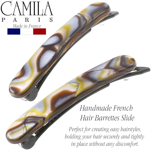 Camila Paris Onyx 1.75" French Hair Barrette Clip for Women
