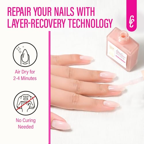 CHUCHU Soft Pink 8-in-1 Nail Strengthener & Repair for Women