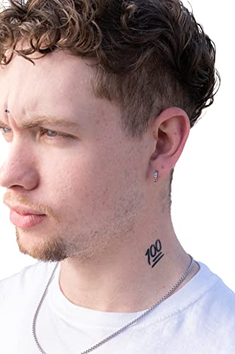 Halloween Temporary Tattoos Set - 10 Hip Hop Designs for Costumes