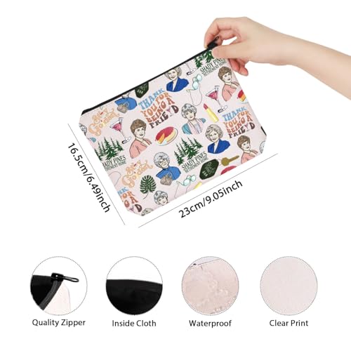 Stay Golden TV Theme Makeup Bag - Funny TV Bag Gift for Friend & Family