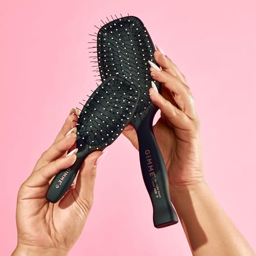 GIMME Mini Travel Detangler Brush for Fine Hair - Anti-Static & Flexible Bristles