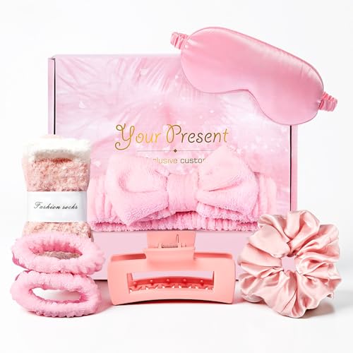ZAHAT Self Care Gift Set for Women - Pink-B Spa Kit with Accessories