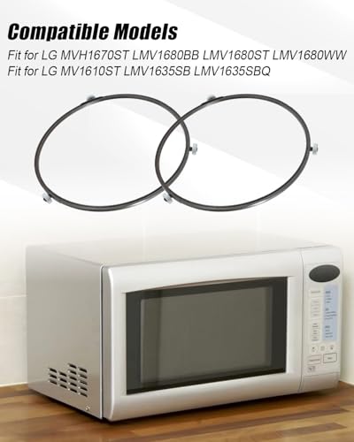 9.5 Inch LG Microwave Turntable Roller Support Ring - 2 Pack