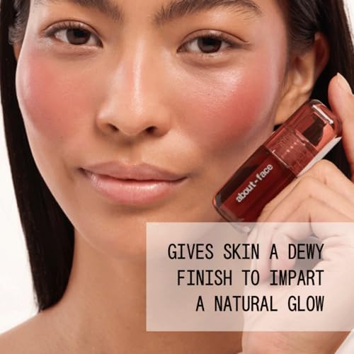 about-face Blush Rush Liquid Blush - GRAND PRIX, Rich Brown, 0.11oz