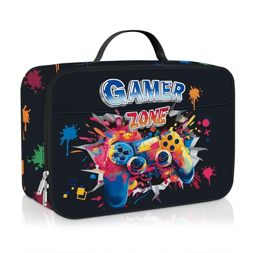 Clastyle Insulated Kids Lunch Bag - 3D Game Boy Design, Large Cooler