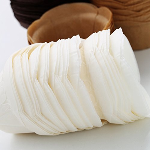 Cupcake Liners - 50 Count White Baking Cups for Muffins & Cupcakes